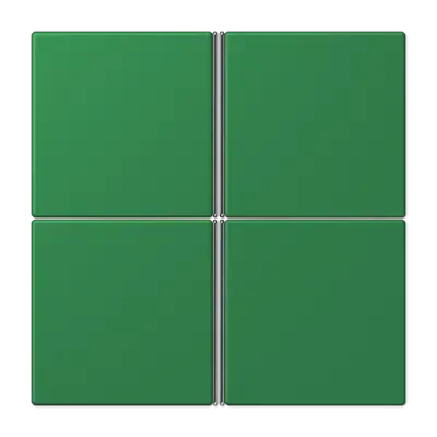 Capac kit 4-gang, nu, F40, gamă LS, verde închis (32050). LC 404 TSA 219