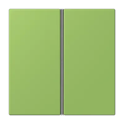 Capac kit 2-gang, nu, F40, gamă LS, verde 31 (32051). LC 402 TSA 220