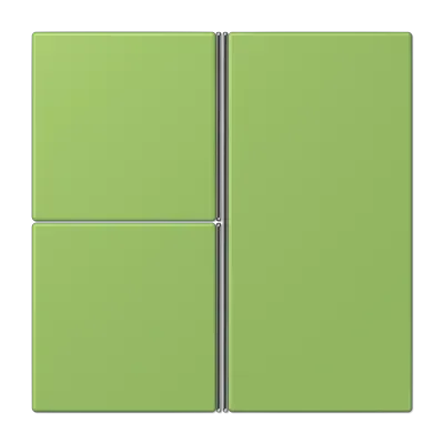 Capac kit 3-gang, nu, F40, gamă LS, verde 31 (32051).  LC 403 TSA 220