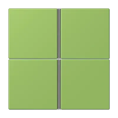 Capac kit 4-gang, nu, F40, gamă LS, verde 31 (32051). LC 404 TSA 220