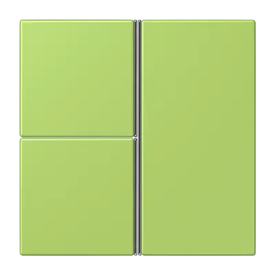 Capac kit 3-gang, nu, F40, gamă LS, verde deschis (32052). LC 403 TSA 221