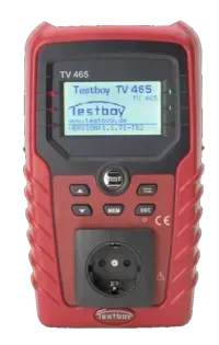 Testator de dispozitive conform DIN VDE 0701/0702.  Testboy TV 465