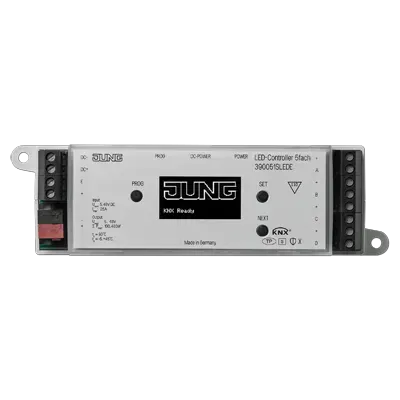 Controler LED KNX, 5 butoane, DC 5 ... 48 V, Încorporat, Securizat. 39005 1S LED E