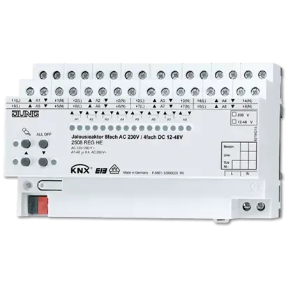Actuator pentru jaluzele, 8 butoane AC 110-230 V, 4 butoane DC 12-48. 2508 REGHE