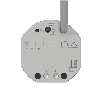 Actuator de comutare KNX, 1 buton, Montaj încastrat, Securizat. 23001 1S U