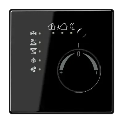 Controler de temperatură pentru încăpere, gamă LS, negru. LS 2178 SW