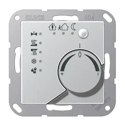Controler de temperatură pentru cameră cu interfață de buton integrată cu 4 canale, gamă AS, crem. A 2178 TS