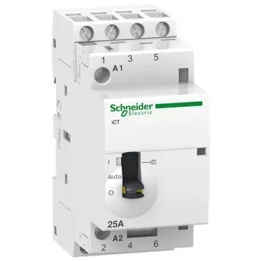 Contactor Schneider Electric iCT 25A 4NO 220/240V 50Hz MO A9C21834