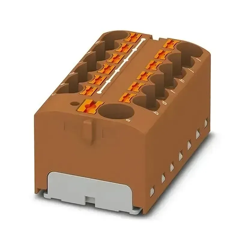 Bloc distributie maro Phoenix Contact PTFIX 10/12x4 BN