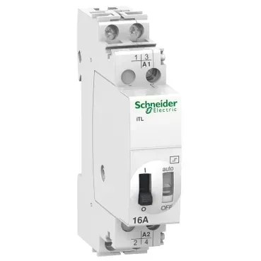 Releu cu impuls iTL 2P 2NO 16A  bobina 130 VAC 50/60Hz- 48 VDC  A9C30312