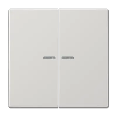 Buton KNX RF cu 2 canale, durplastic, gama LS, gri deschis. LS 1092 1ST RF LG