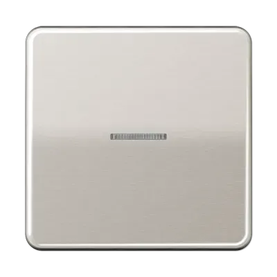 Buton de comutare KNX RF 1 gang, din aluminiu , serie CD, platină. CD 1091 1ST RF PT