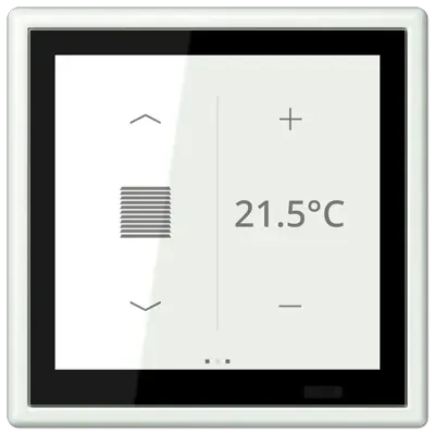 Controler de cameră KNX LS TOUCH cu cadru LS 990, gamă LS, culoare outremer gris (32024).LC 459 D1 S 210