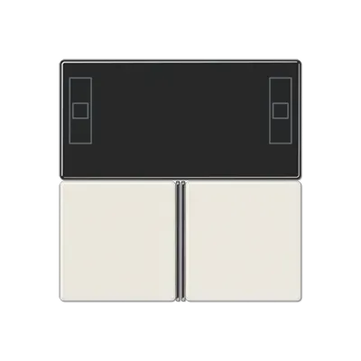  Kit capac 3-gang, controler cameră f40, gamă AS, ivory. A 4093 TSA