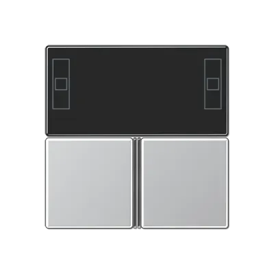  Kit capac 3-gang, controler cameră f40, gamă A, aluminiu. A 4093 TSA AL