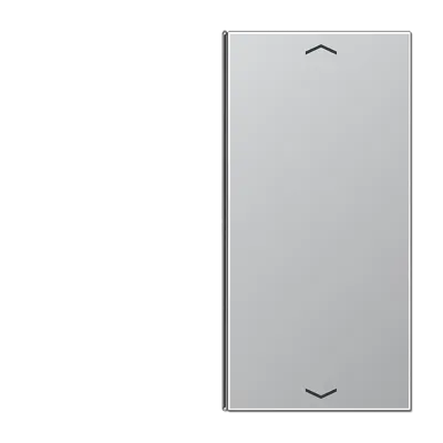 Capac 2-gang, cu simboluri săgeți, F40, gama LS, aluminiu. AL 2402 TSAP