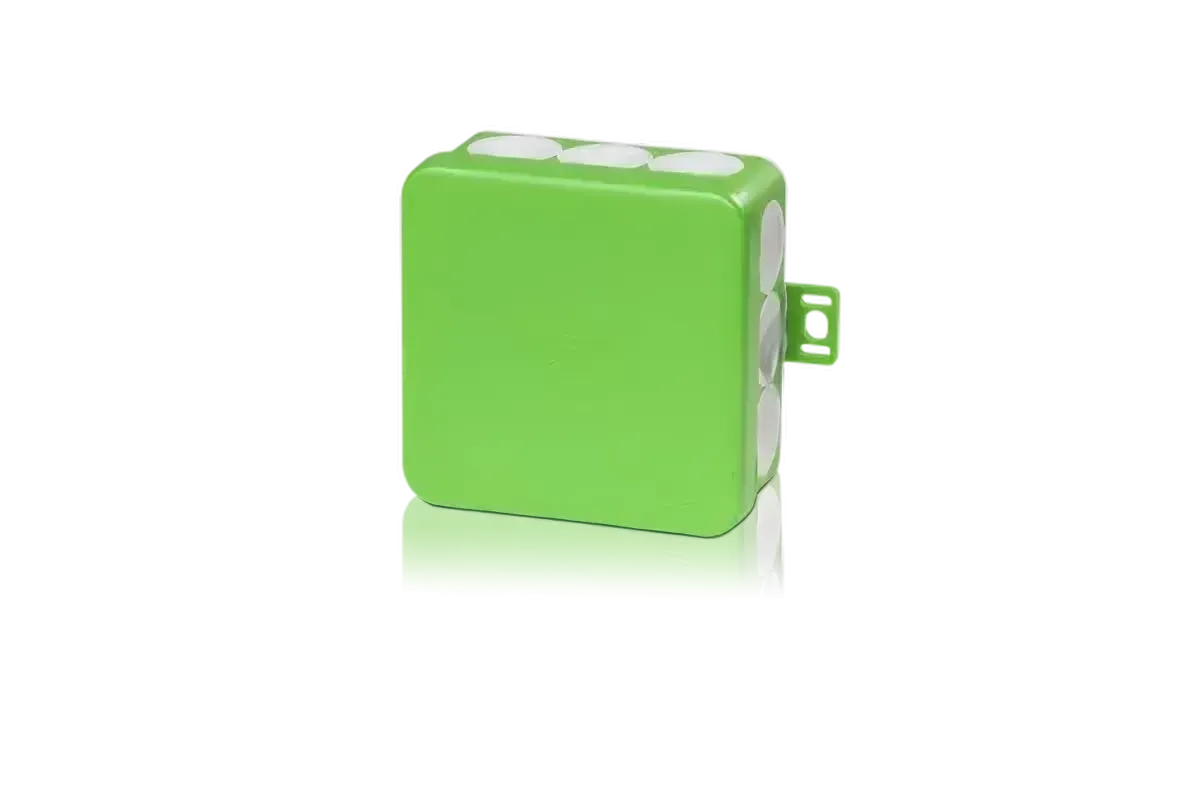 Doza aplicata de  ramificatie verde cu membrana 80x80mm IP55 F-tronic
