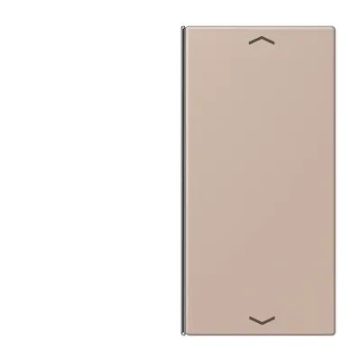 Capac pentru 2 ganguri, cu simboluri săgeată, F40, gama LS, ombre brûlée claire (32131). LC 402 TSAP 240