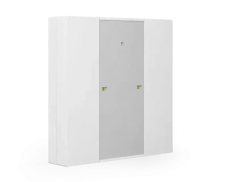 Push Button Plus TS 55 alb-pur-mat cu 2 butoane