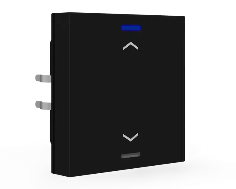 Push-button Lite 55 cu simbol Up/Down,negru cu un buton