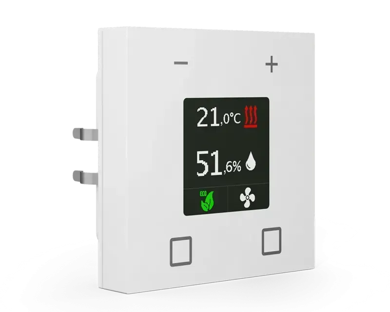 Termostat Smart 55 cu controller  alb-pur-lucios