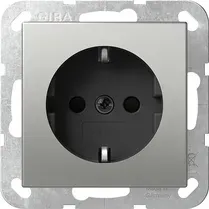 Priză Gira-  SCHUKO 16 A 250 V . Cleme cu șurub, oțel inoxidabil 4180600