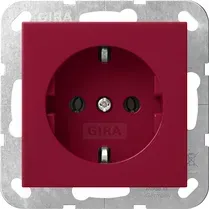  Priză Gira- SCHUKO 16 A 250 V~ cu capac roșu. 4455108