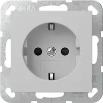 Priză Gira-SCHUKO  16 A 250 V~ cu obturator. Cleme cu șurub, gri mat. 4183015