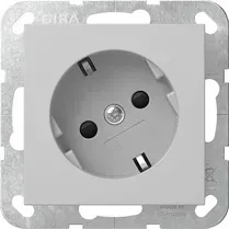 SCHUKO-Priza 16 A 250 V cu modul rotit la 30° si obturator, fara cleme de fixare Sistem 55, negru mat. 4418005