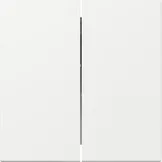Capac intrerupator Gira duble, alb pur lucios. 349503