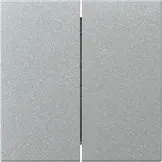 Capac intrerupator Gira duble, aluminiu. 349526