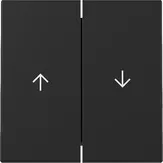 Capac intrerupator Gira duble, negru mat. 3294005
