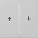 Capac intrerupator Gira duble, gri mat.  3294015