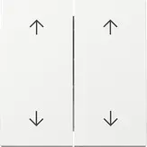 Capac intrerupator Gira duble, alb pur. 329703