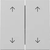 Capac intrerupator Gira duble, gri mat. 3297015