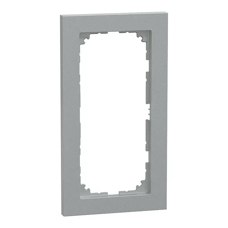 Rama dubla fara separatie Merten M-Pure Aluminiu