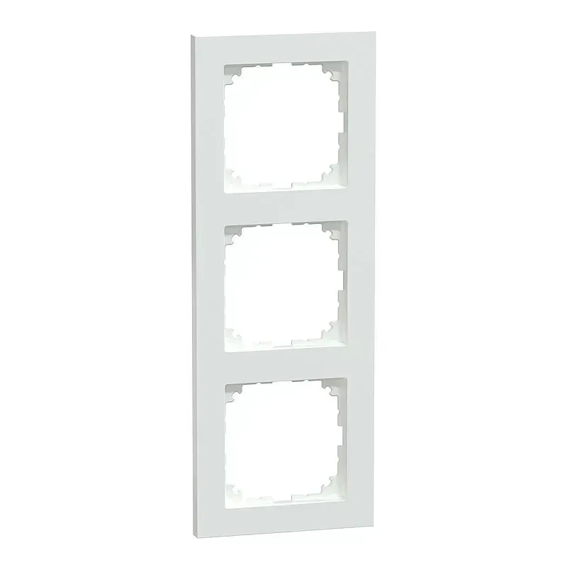 Rama tripla Merten M-Pure alb-activ lucios
