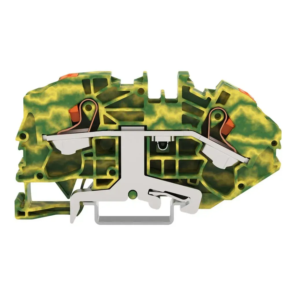 Clema sir Wago 16mm2 cu buton de apasare Push-in verde 2216-7607
