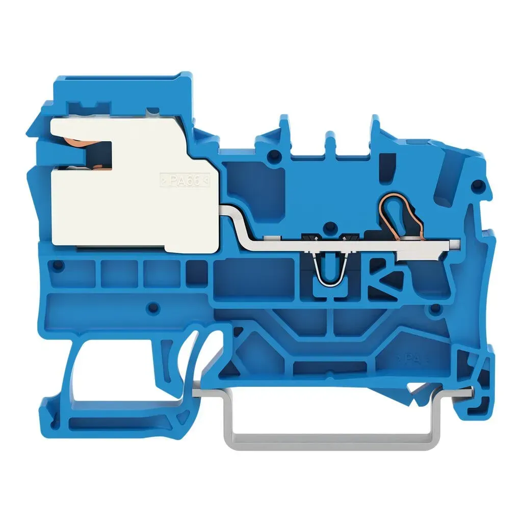 Clema sir Wago albastra  2,5mm2  N cu un conductor push-in 2002-7114