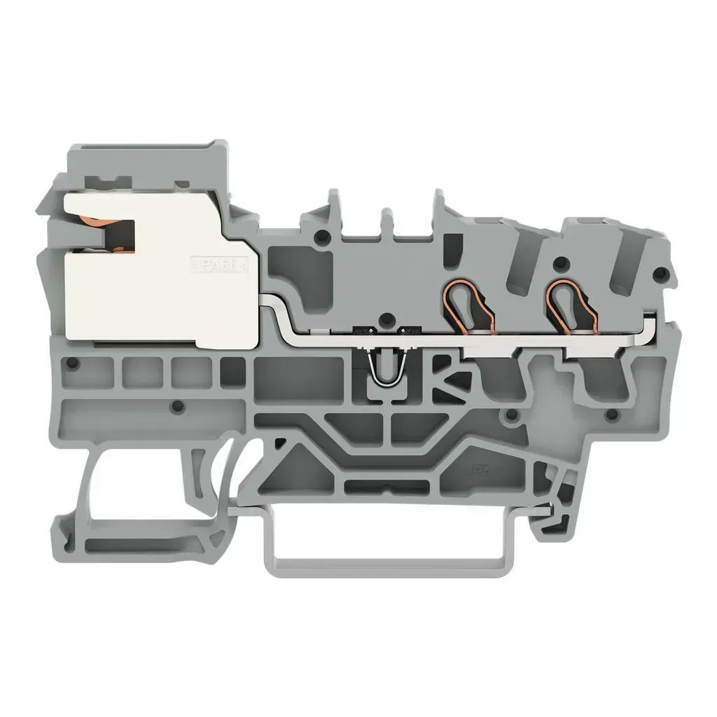 Clema sir Wago 2,5mm2 gri de echilibrare a potentialului cu 1 conductor push-in 2002-7111