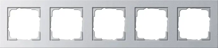Rama 5 module Gira E2 sistem 55 aluminiu  021525