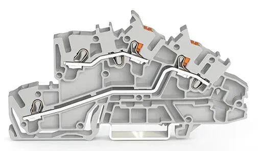 Clema sir Wago 2,5 mm2  cu deschidere de actionare si buton de apasare L/L push-in 2203-7542