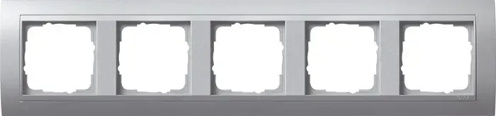 Rama 5 module Gira Event aluminiu cu rama intermediara culoare aluminiu 021536