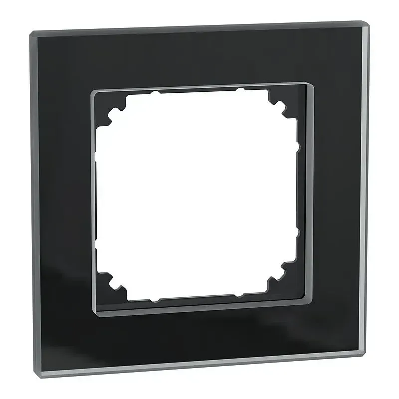 Rama simpla Merten M-Plan din sticla Negru-onix