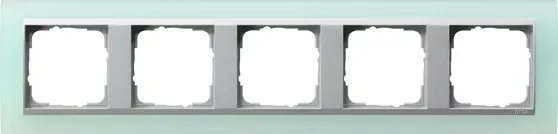 Rama 5 module Gira Event Opak menta cu rama intermediara antracit 021585