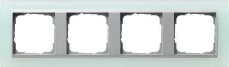 Rama 4 module Gira Event Opak menta cu rama intermediara aluminiu 021451