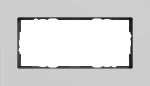 Rama dubla fara separatie Gira Esprit aluminiu gri mat (lacuit) 1002405