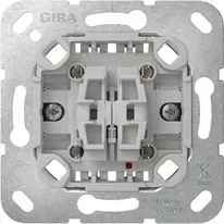Intrerupator dublu fara cleme de fixare 10A Gira 381500