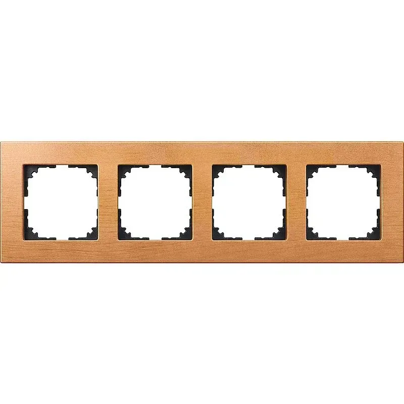 Rama cu 4 module Merten M-Plan din lemn Maro-fag