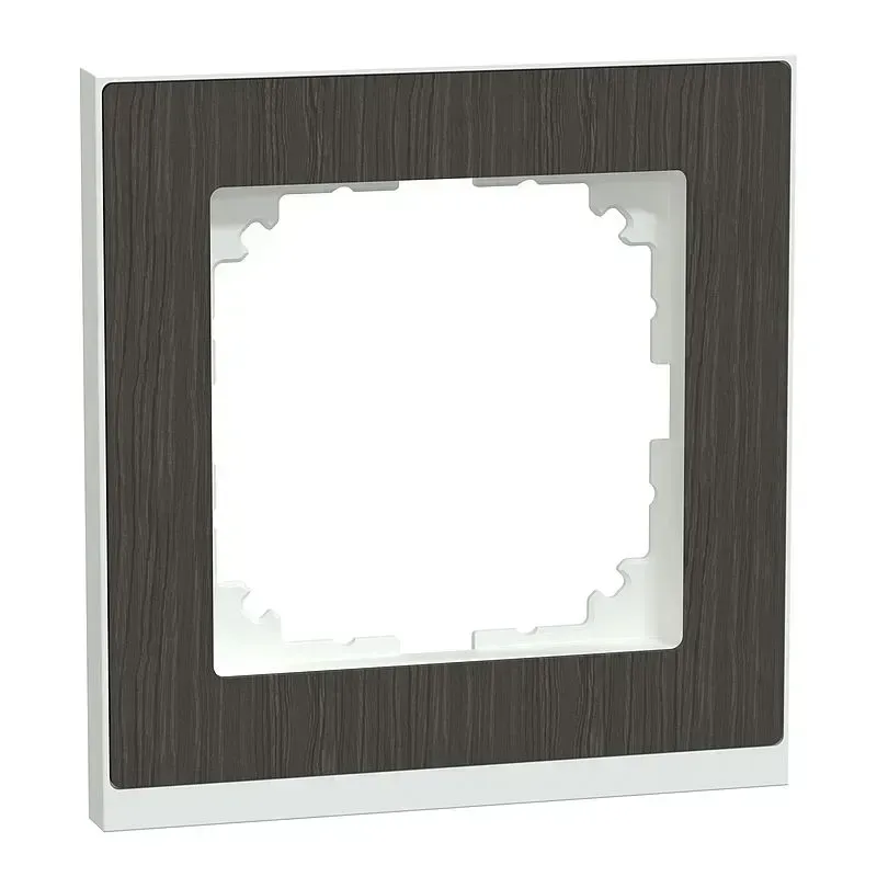 Rama simpla Merten M-Pure Decor Maro-aluminiu